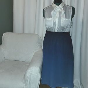 Blue Ombre Size Skirt